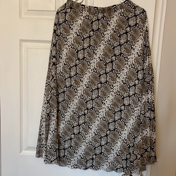 Pleated Snakeskin Skirt - Picture 3 of 5